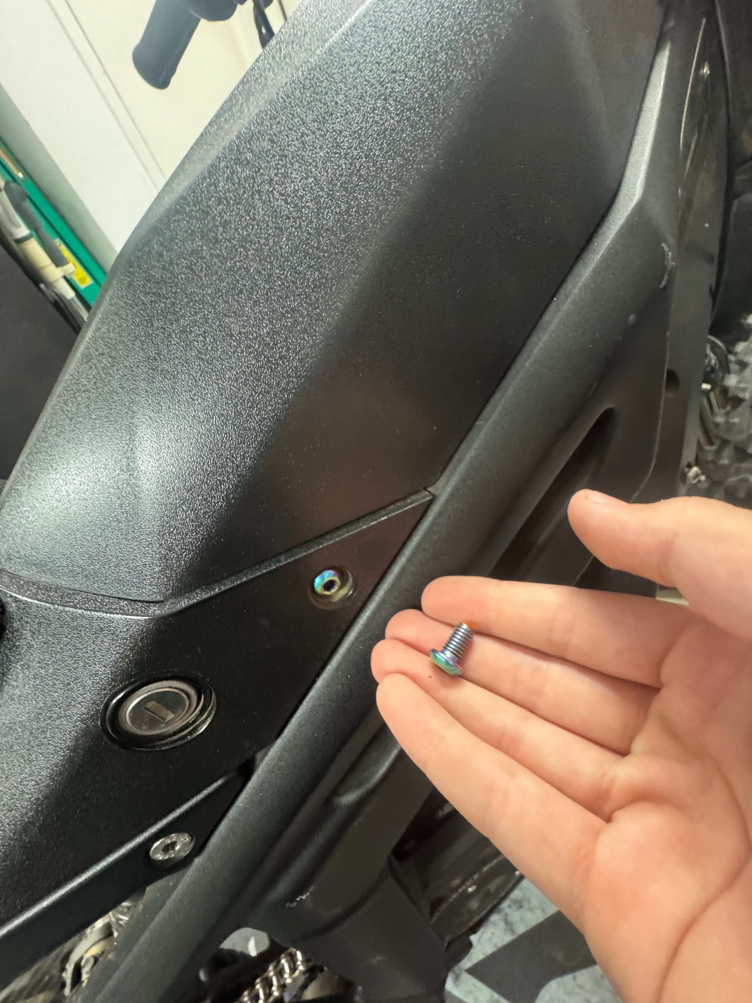 Talaria Titanium Front Seat Plastic Bolts